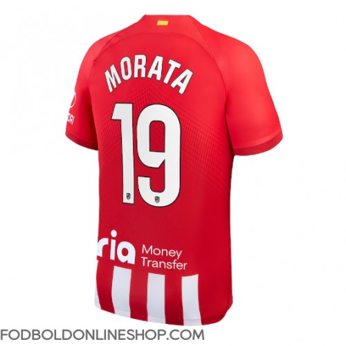 Atletico Madrid Alvaro Morata #19 Hjemmebanetrøje 2023-24 Kortærmet